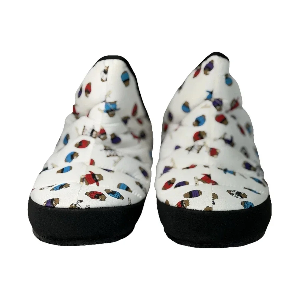 The North Face Nuptse Mules Bears Print Kids Size 4 No‎ Box